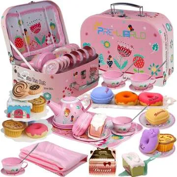 Kids Princess Tea Party Set for Ages 3-6 - 15 Pieces