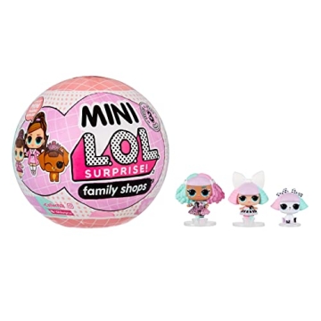 Mini LOL Surprise Family - 3 Dolls, Playset in Colorful Ball - Gift for Girls 4+