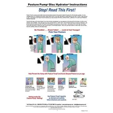 Posture Pump® Low Back Pain Relief | At Home Back Decompression Device | Comfortable Lumbar Spine Disc Hydrator® (Elliptical Back Rocker™ Model 2000)