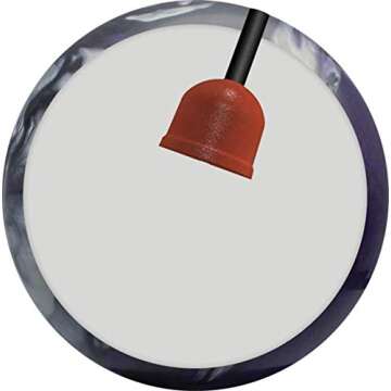 Columbia White Dot Bowling Ball in Black, Purple, and Silver - 15 lb