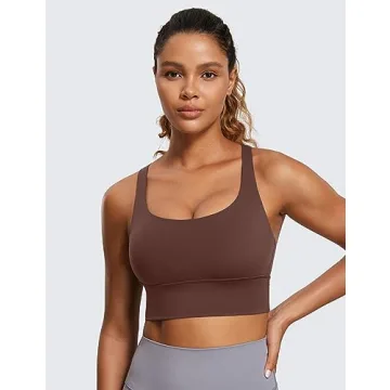 CRZ YOGA Longline Sports Bra for Yoga & Training
