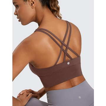 CRZ YOGA Longline Sports Bra for Yoga & Training