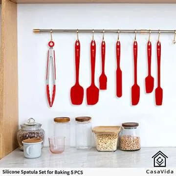 CasaVida Silicone Spatula Set - Heat Resistant Utensils