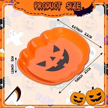 Halloween Party Serving Trays Set of 24 - Fun & Durable