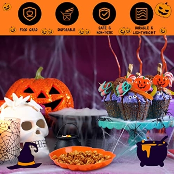 Halloween Party Serving Trays Set of 24 - Fun & Durable