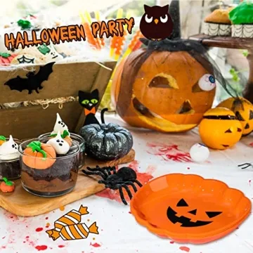 Halloween Party Serving Trays Set of 24 - Fun & Durable