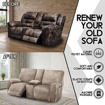 Transform Your Living Room with ULTICOR Velvet Slipcover