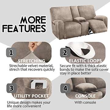 Transform Your Living Room with ULTICOR Velvet Slipcover