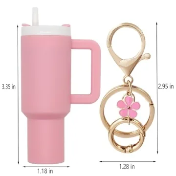 Stylish Mini Tumbler Keychain for Women and Girls
