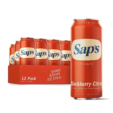 Sap’s Rapid Rehydration Sports Drink - 12 Cans, Blackberry-Citrus with Electrolytes and Adaptogens...