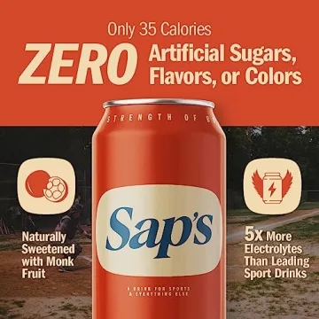 Sap’s Hydration Drink with Electrolytes - 12 Cans