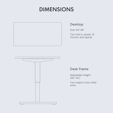 FLEXISPOT EN1 Whole-Piece Standing Desk 55 x 28 Inches Electric Stand Up Desk Workstation, Home Office Computer Standing Desk, Height Adjustable Desk (Silver Frame + 55" White Top, 2 Packages)