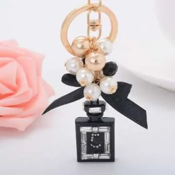 Elegant SWJEWEL Perfume Bottle Keychain for Women