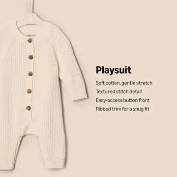 Stylish Unisex Baby Knit Playsuit by Sofia Grainge