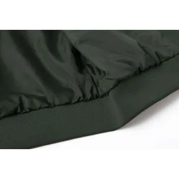 XiaoYouYu Men's Stylish Lightweight Bomber Jacket - Green