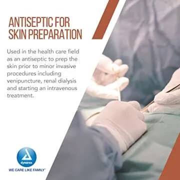Dynarex Povidone-Iodine Prep Solution, Antiseptic Solution for Skin and Mucosa, Ideal for Surgical Site Preparation, Contains Povidone Iodine 10%, 4 fl. oz., 1 Povidone-Iodine Bottle