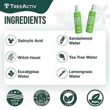 Effective Acne Treatment Face Spray with Witch Hazel & Salicylic Acid