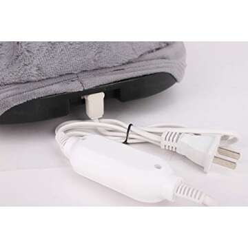 Foot Warmer Electric Feet Heated Cushion Warmer Winter Foot Heating Pads Warming Foot Massager Heating Cooling Foot Warmer Bag Body Warmer Cold Weather Xmas Gifts