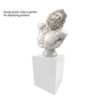 305Displays Acrylic Art Sculpture Stand Pedestal Display White 12" x 12" x 16"h