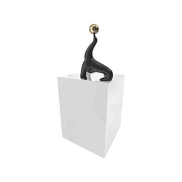 305Displays Acrylic Art Sculpture Stand Pedestal Display White 12" x 12" x 16"h