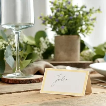 Elegant Name Place Cards for Weddings and Events