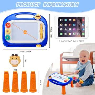 vusum Toddler Toys,Toys for 1 2 Year Old Boys Girls,Magnetic Drawing Doodle Board Kids Toys Etch A Pad Sketch,Educational Learning Toy for Age 1 2 3 4 Boys Birthday