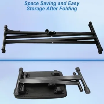 Adjustable Heavy Duty Keyboard Stand and Bench Set