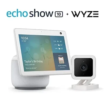 Echo Show 10 with Wyze Cam V3 for Home Security and Entertainment