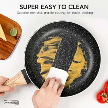 MICHELANGELO Nonstick Granite Cookware Set - 12 Pcs