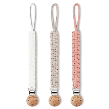 Kapihouse Pacifier Clip Set - Cute & Practical Clips for Baby
