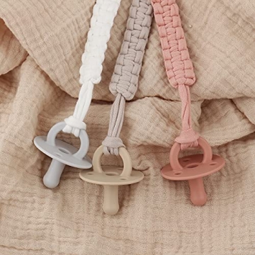 Kapihouse Pacifier Clip Set - Cute, Safe Baby Accessory