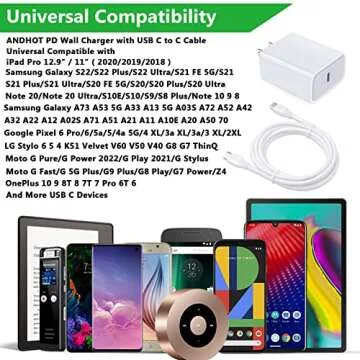 20W USB C Fast Charger for Google Pixel Samsung Galaxy