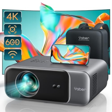 4K WiFi 6 Projector with Auto Focus & Bluetooth