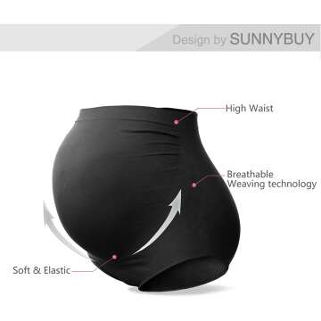 SUNNYBUY Maternity High Waist Underwear - Over Bump Comfort