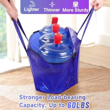 FabSpace 8 Pack Moving Storage Bags Heavy-Duty with Zippers and Reinforced Handles, Moving Supplies ...