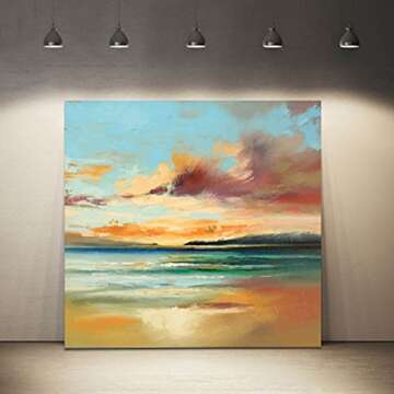 Wowdecor Paint by Numbers for Adults Beginner Kids, Number Painting - Monet Sky Sea Landscape 40x40 ...