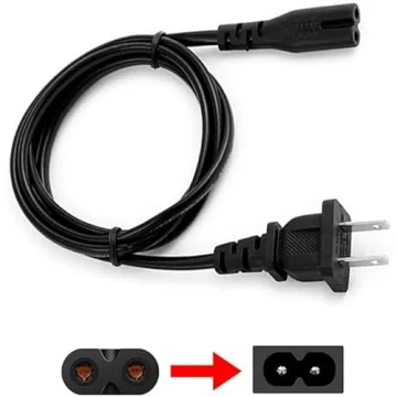 Durable 3FT Power Cord for PS4 PS5 Xbox TV Cables