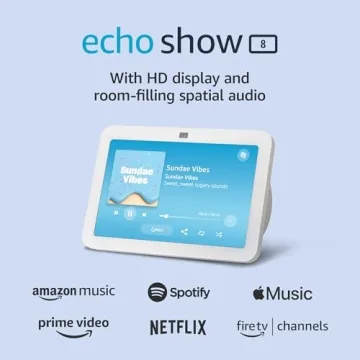Amazon Echo Show 8 (3rd Gen, 2023) - Glacier White