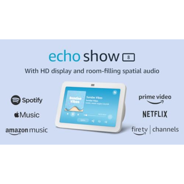 Amazon Echo Show 8 (3rd Gen, 2023) - Glacier White