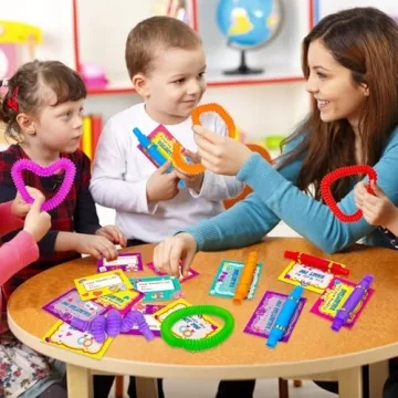 Fun 24 Pack Pop Tubes and Valentine Cards for Kids