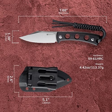 SENCUT Waxahachie Fixed Blade Knife for EDC and Outdoor