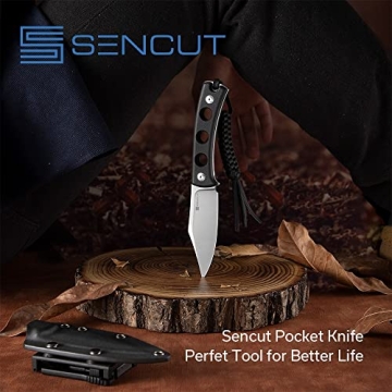 SENCUT Waxahachie Fixed Blade Knife for EDC and Outdoor