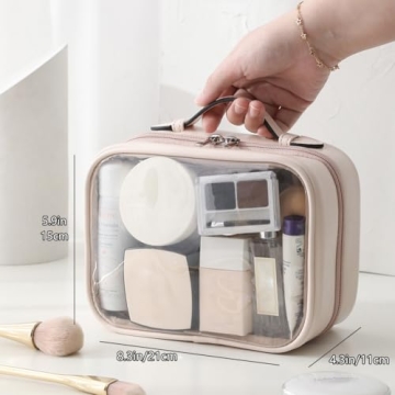 Veki Waterproof Makeup Bag TSA Approved Large Capacity