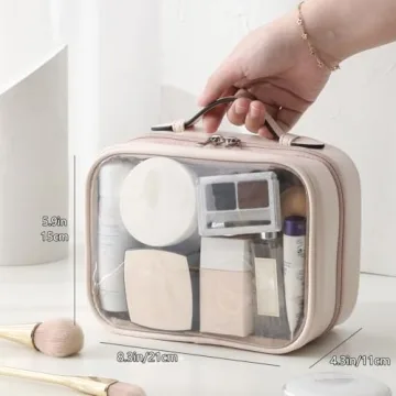 Veki Waterproof Makeup Bag TSA Approved Large Capacity