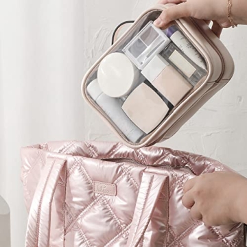 Veki Waterproof Makeup Bag TSA Approved Large Capacity