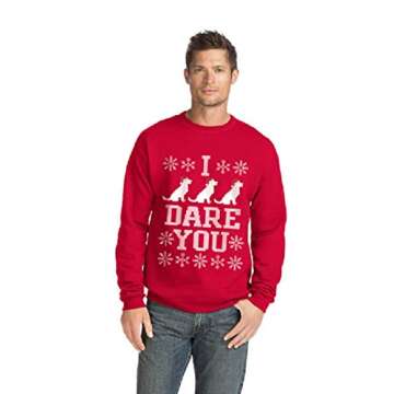 Hanes Men's Ugly Christmas Sweatshirt