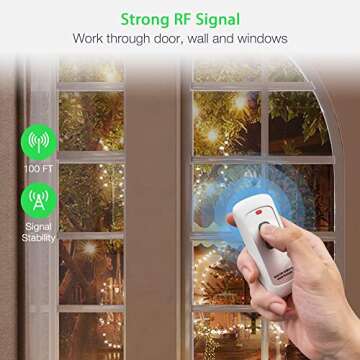 Convenient TESSAN Remote Control Outlet for Home Lighting