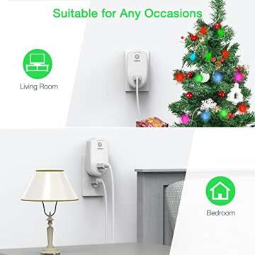 Convenient TESSAN Remote Control Outlet for Home Lighting