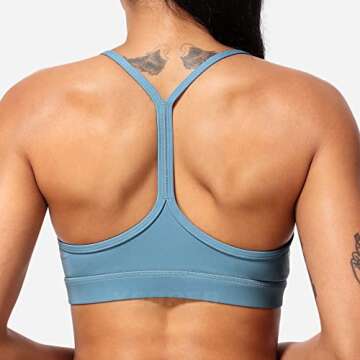 YOREO Naomi Sports Bra with Stylish Y-Back Design