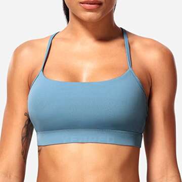 YOREO Naomi Sports Bra with Stylish Y-Back Design